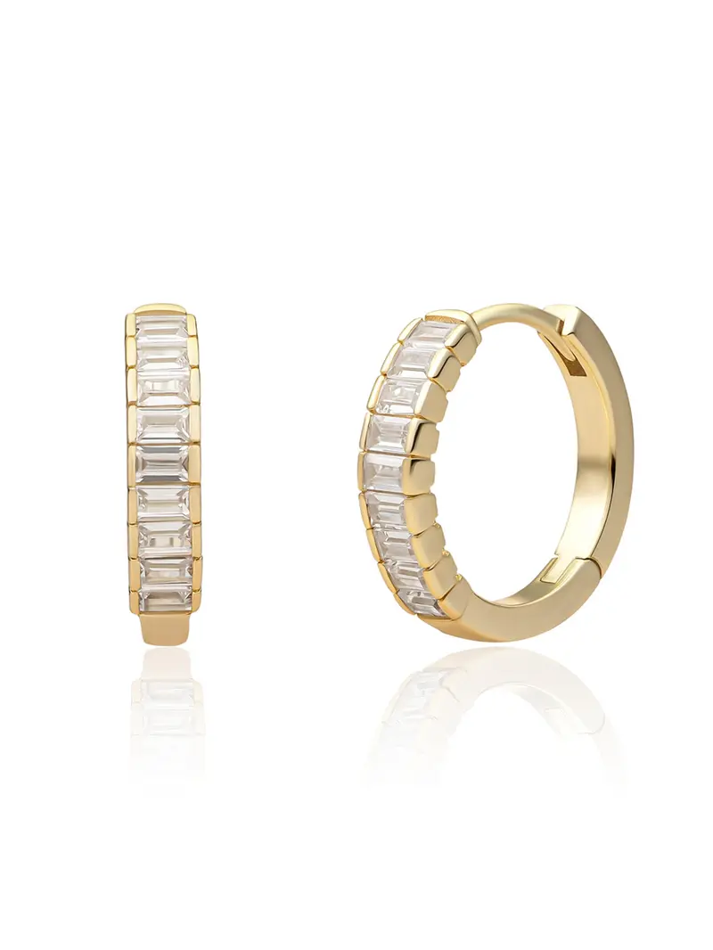 Baguette Creolen Zirconia