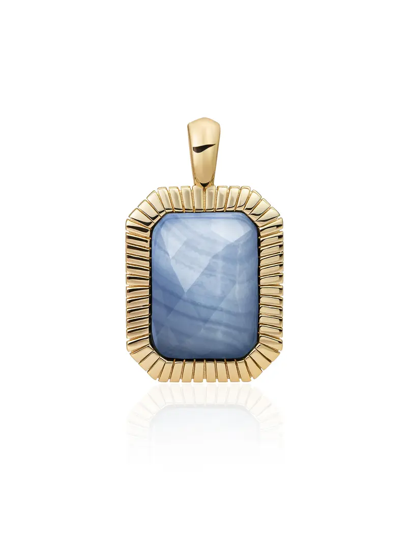 Baguette Pendant Blue Aventurine