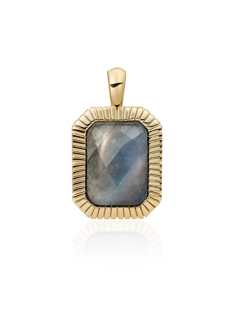 Baguette Pendant Labradorite