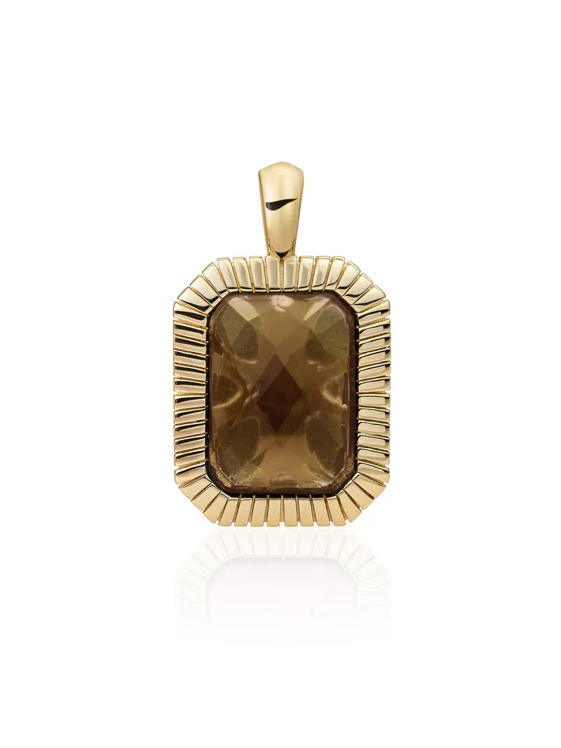 Baguette Pendant Smoky Quartz