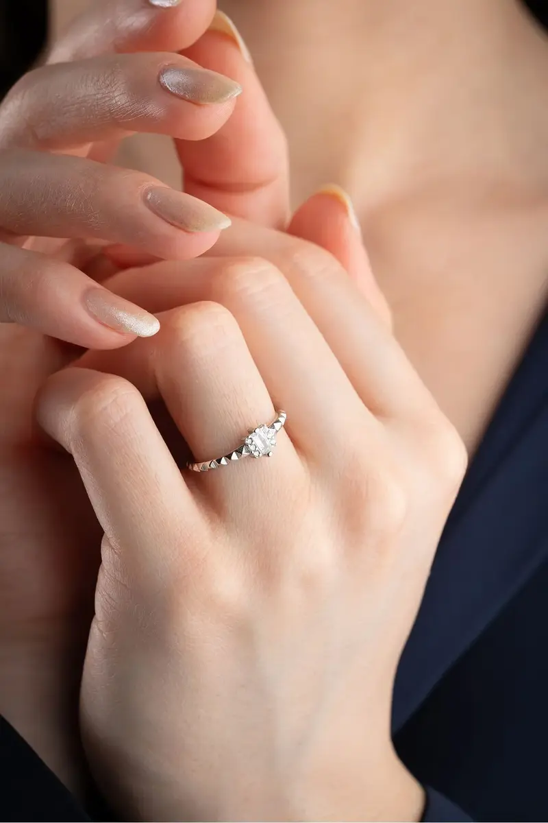 Baguette Zirkonia Ring – 925 Zilver
