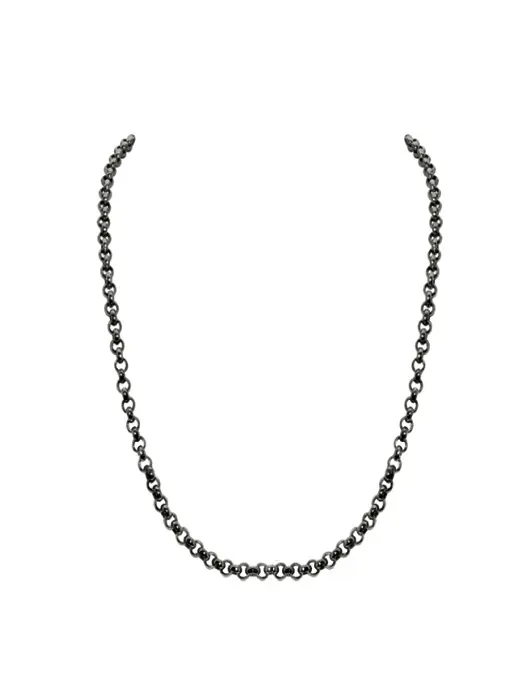 Ball chain ketting Black 60cm