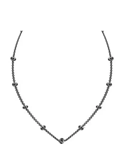 Ball chain ketting Black 70cm