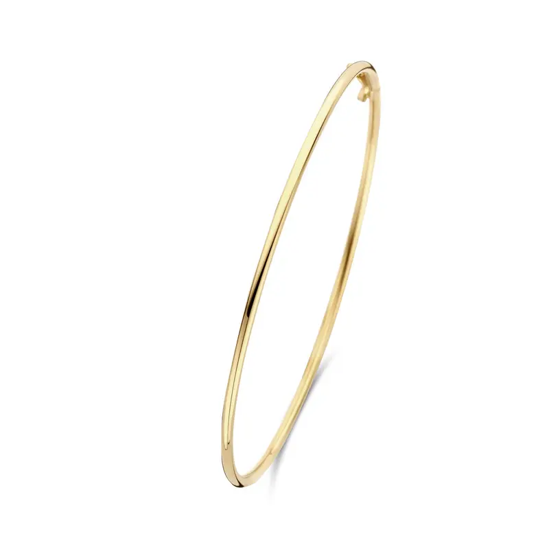 bangle dop ronde buis 1,8 mm 60 x 55 mm 14K geelgoud