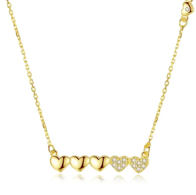 BelloBella Dichte Hartjes Ketting