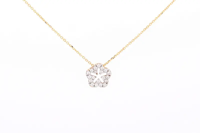 BeMy 14K Gold Bloem Ketting