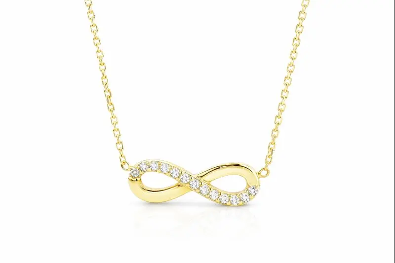 BeMy 14K Gold Infinity Ketting