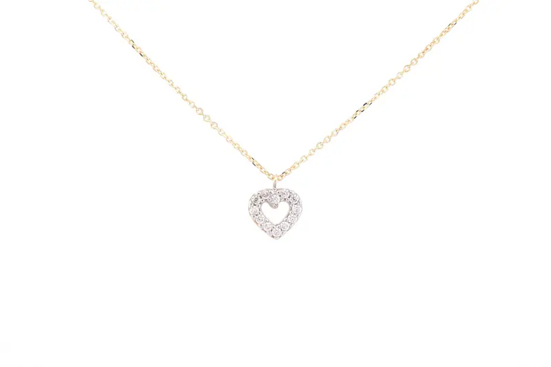 BeMy 14K Gold Open Hartje Ketting