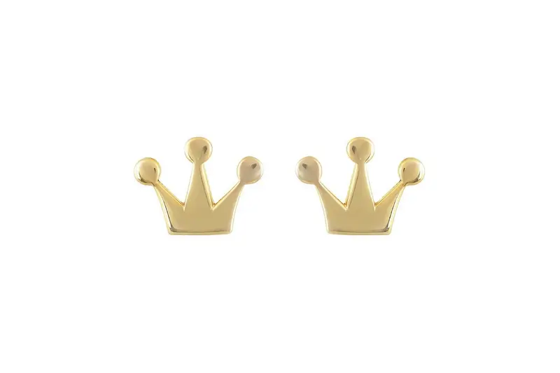 BeMy Gold 14K Crown Oorbellen