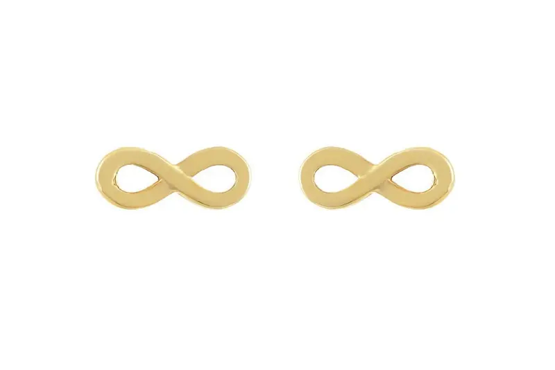 BeMy Gold 14K Infinity Oorknoppen