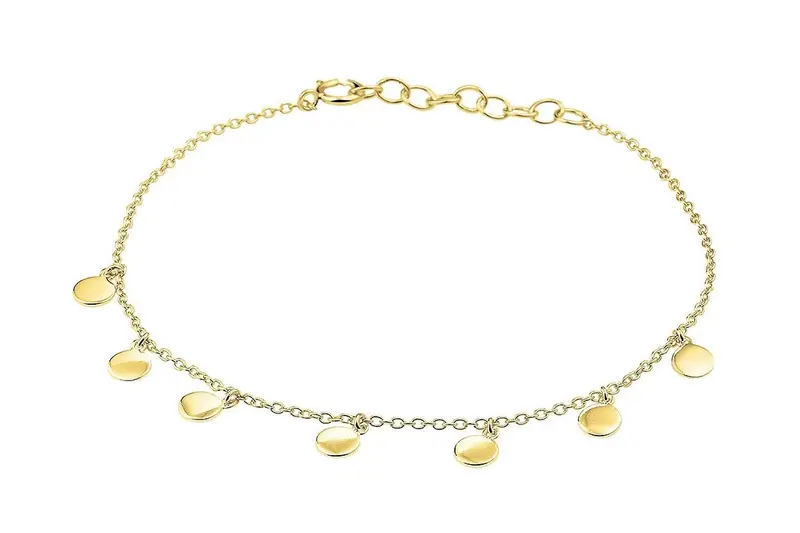 BeMy Silver Muntjes Enkelband