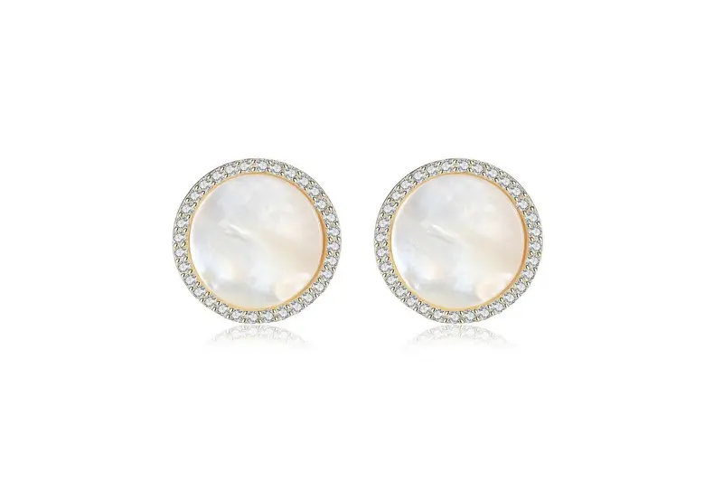 BeMy Silver Perla Oorbellen