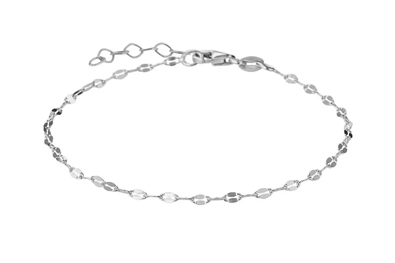 BeMy Silver Schakel Enkelband