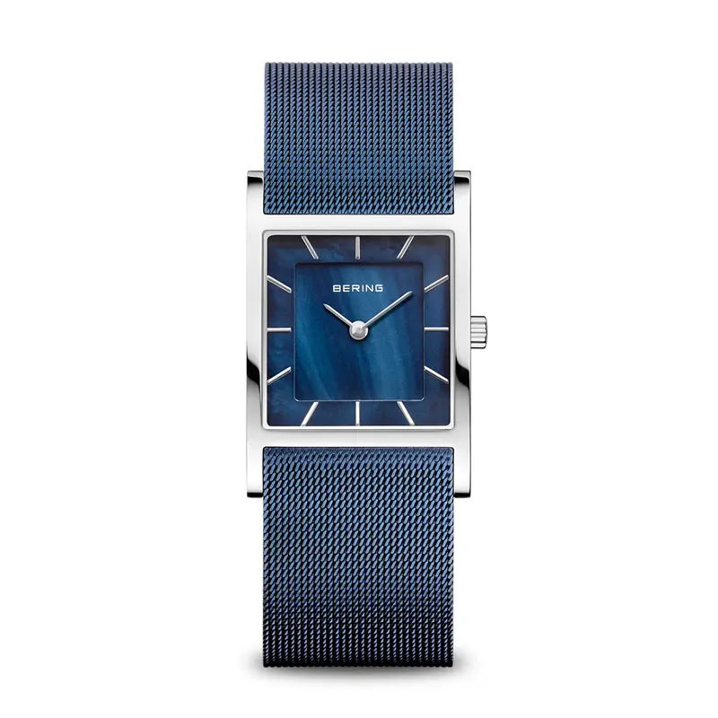 bering dames horloge blauwe wijzerplaat - 10426-307-S