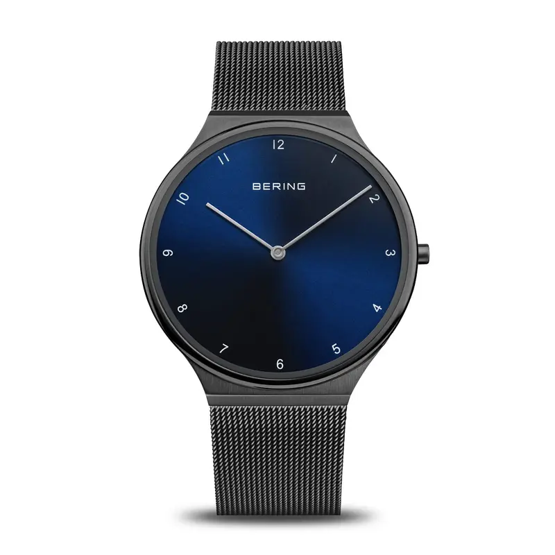 bering dames horloge blauwe wijzerplaat - 18440-227