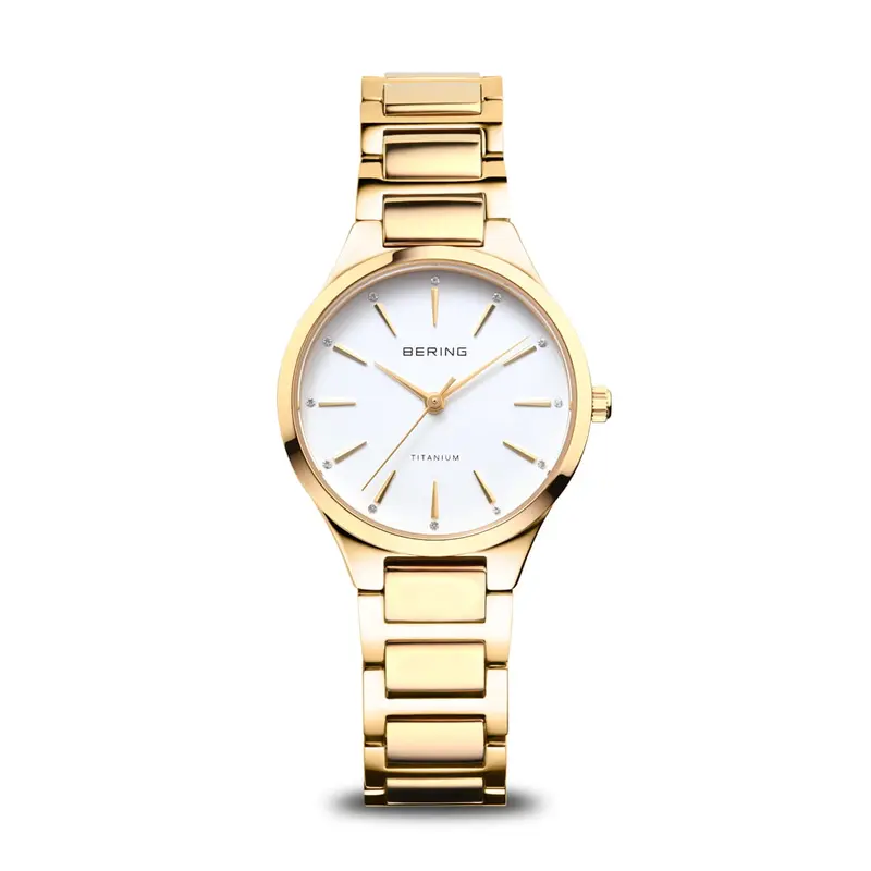 bering dames horloge witte wijzerplaat - 15630-734