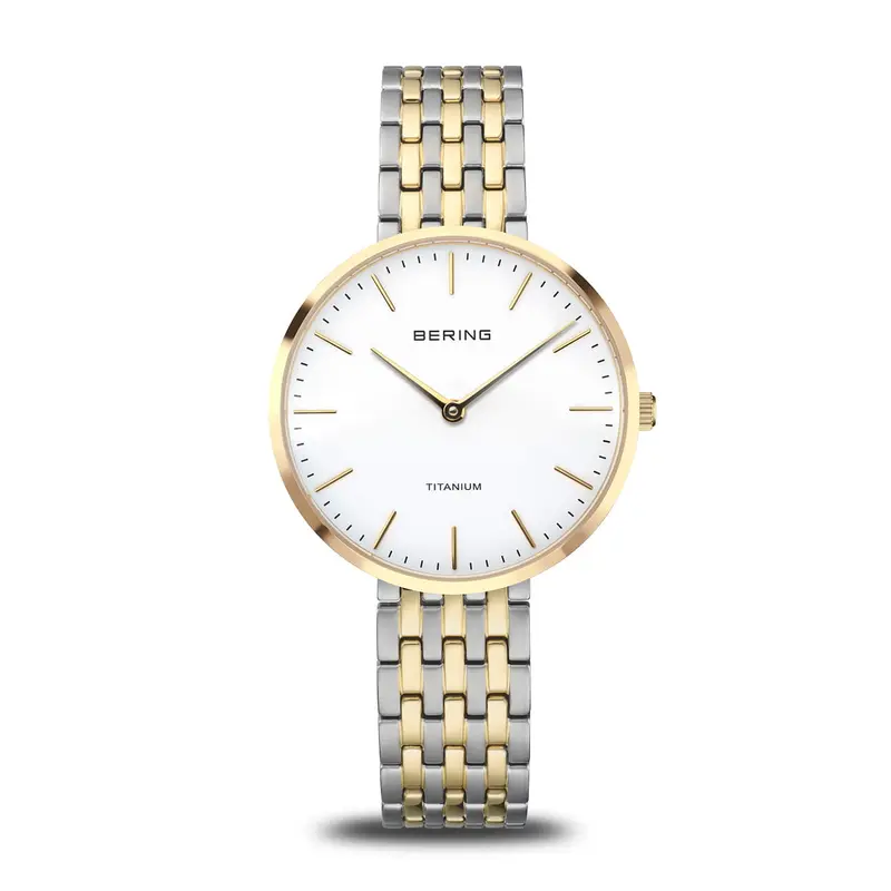 bering dames horloge witte wijzerplaat - 19334-010