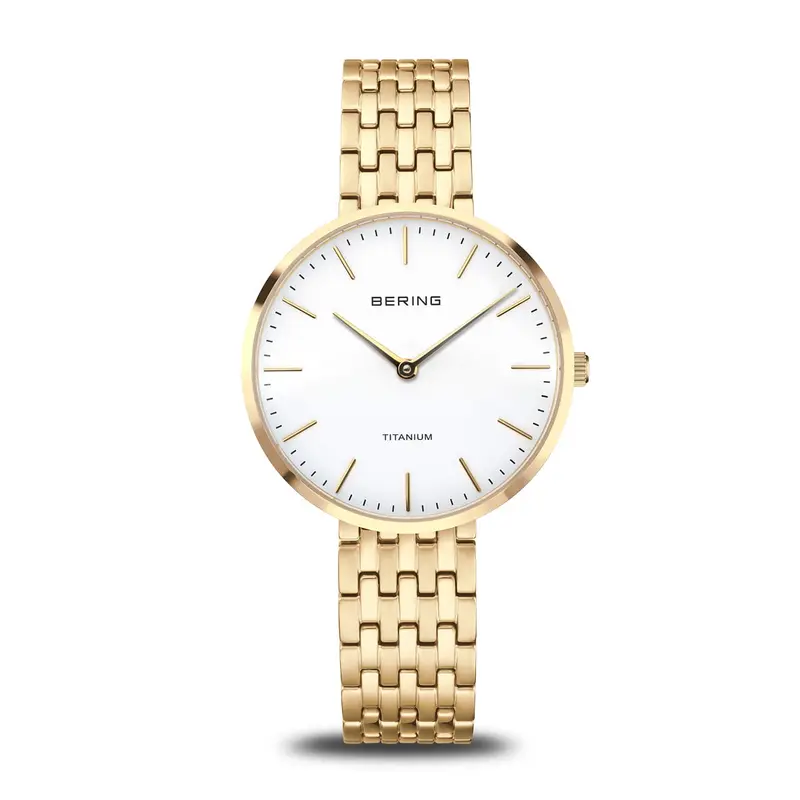 bering dames horloge witte wijzerplaat - 19334-334
