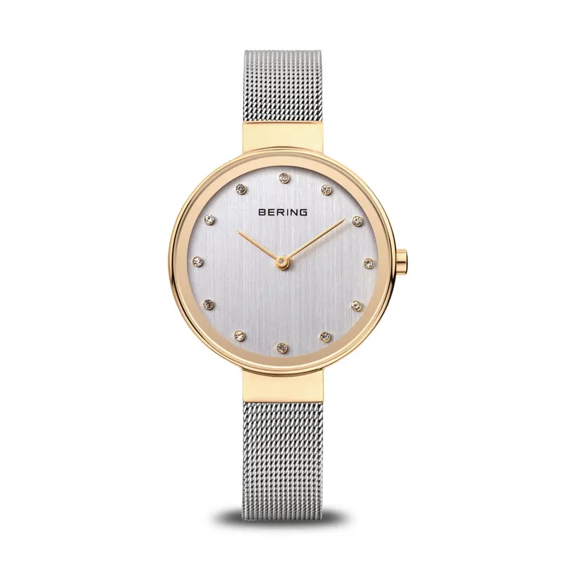 Bering dames horloge zilveren wijzerplaat - h12034-010