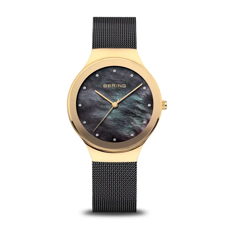 Bering dames horloge zwarte wijzerplaat - 12934-132
