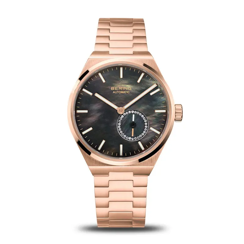 bering dames horloge zwarte wijzerplaat - 19435-762