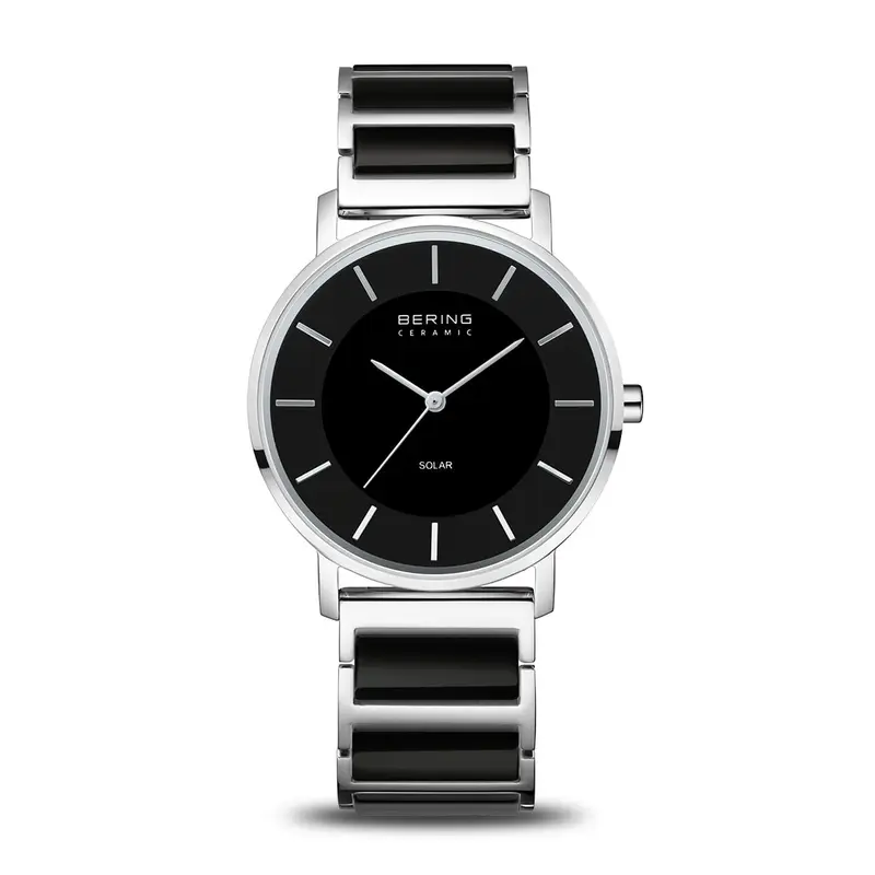 bering dames horloge zwarte wijzerplaat - 19535-742