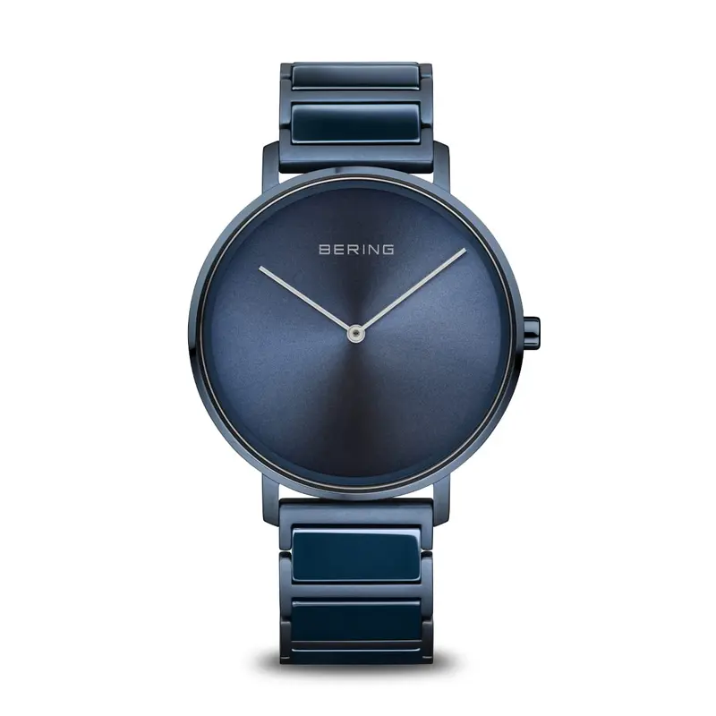 Bering heren horloge blauwe wijzerplaat - 18539-797