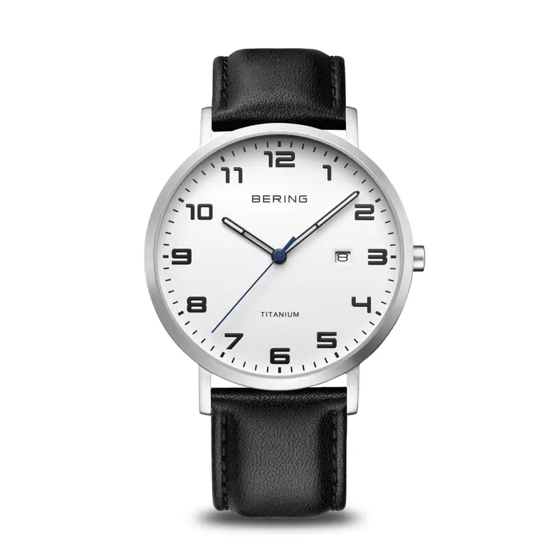 bering heren horloge witte wijzerplaat - 18640-404
