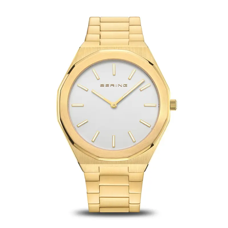 bering heren horloge zilveren wijzerplaat - 19641-730