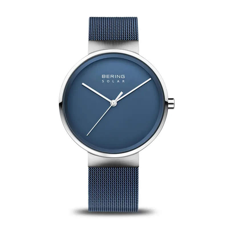 bering unisex horloge blauwe wijzerplaat - 14339-307
