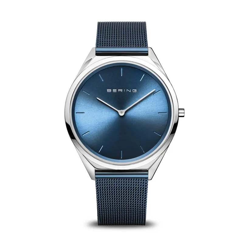 bering unisex horloge blauwe wijzerplaat - 17039-307