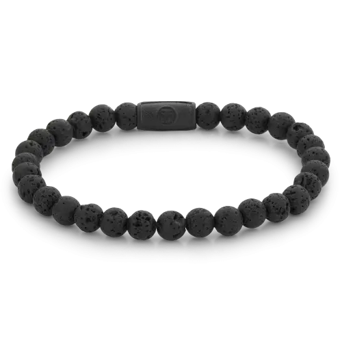 Black Moon - All-Black - 6mm - Kralen Armband Heren