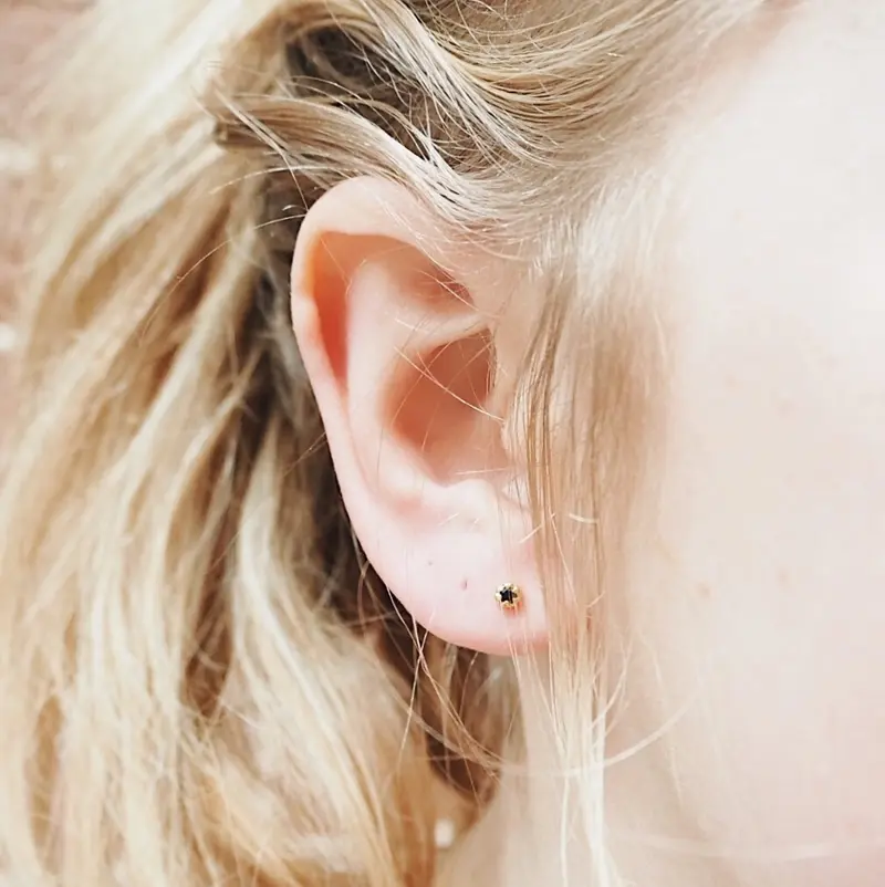 Black Sapphire Studs