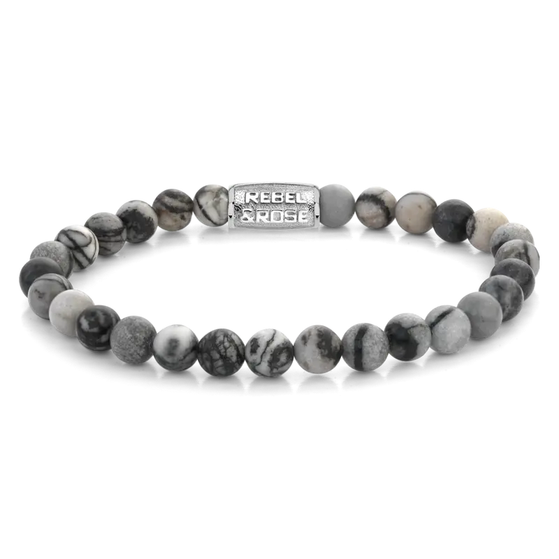 Black Wolf - 6mm - Heren Kralen Armband