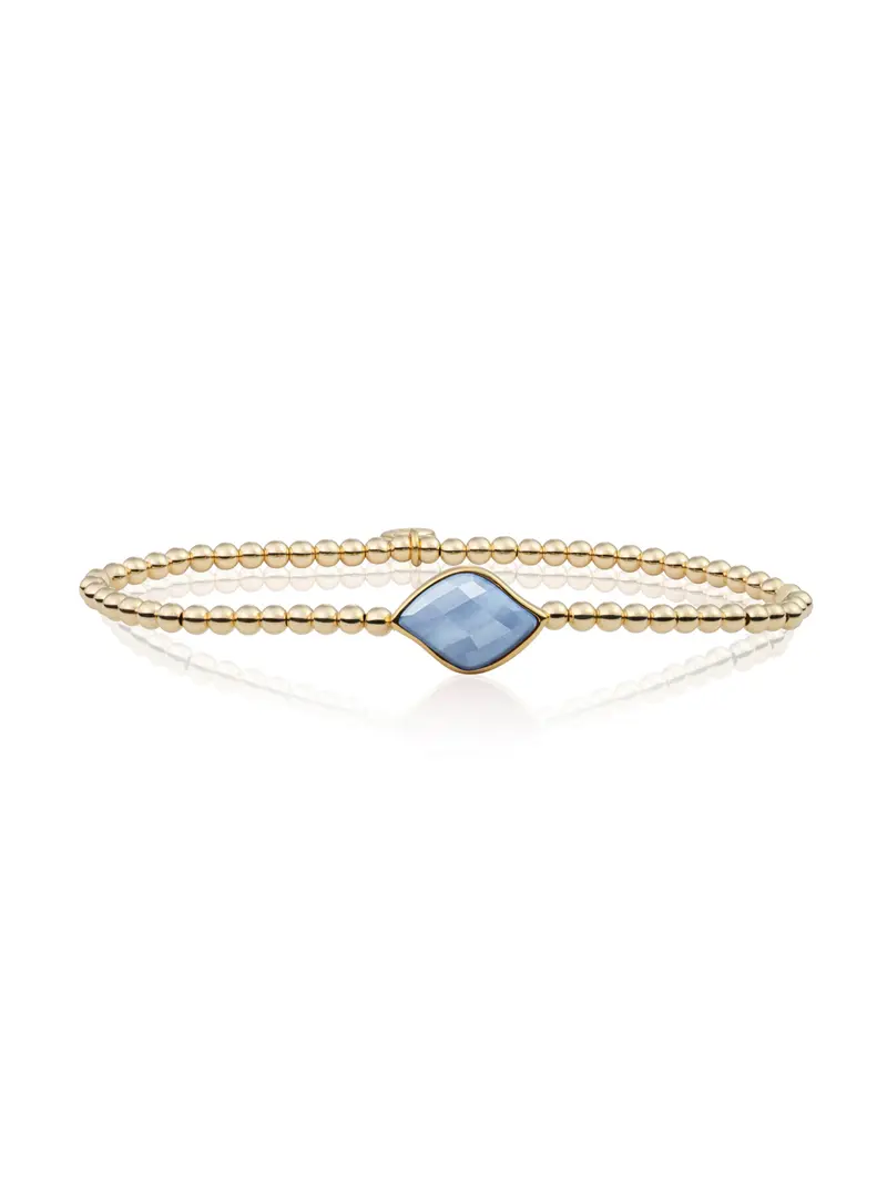 Blossom Armband Blue Lace Agate