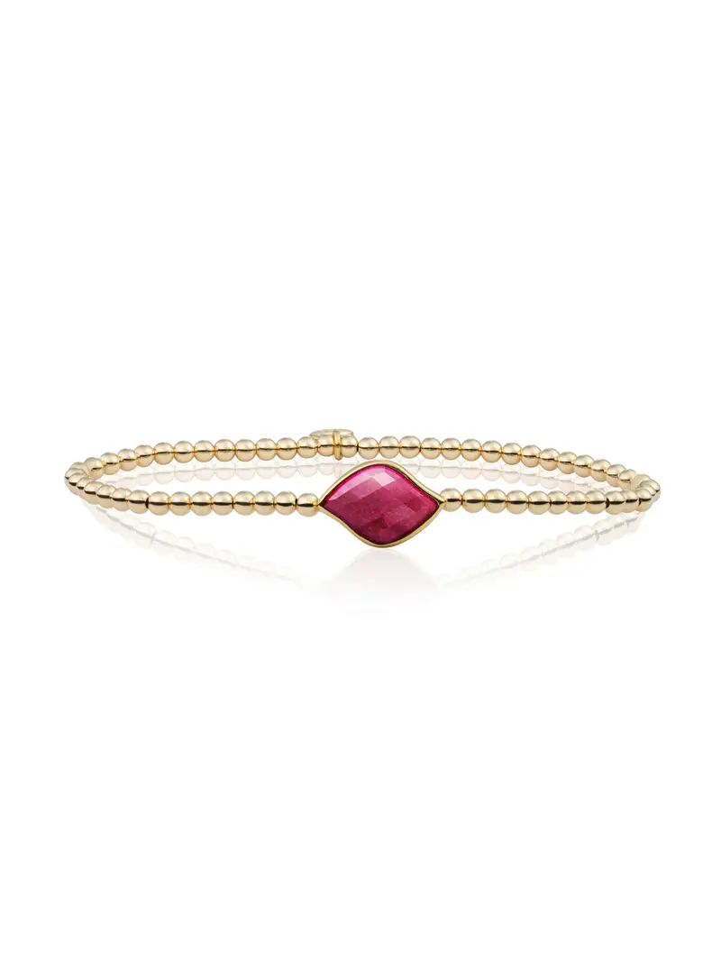 Blossom Armband Fuchsia Jade