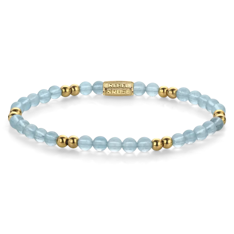 Blue Sky - 4mm - Kralen Armband Dames