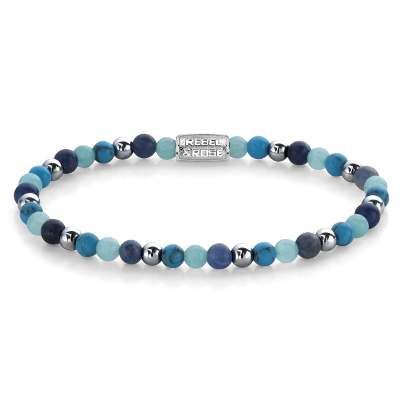 Blue Summer Vibes - 4mm - Kralen Armband Dames
