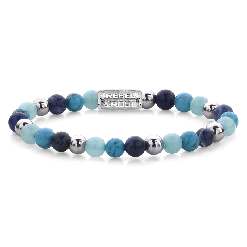 Blue Summer Vibes - 6mm - Kralen Armband Dames