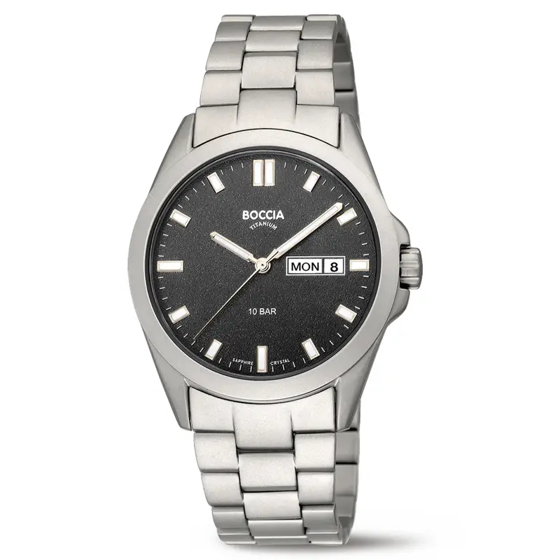 Boccia Titanium 3683-02 Heren Horloge 39mm