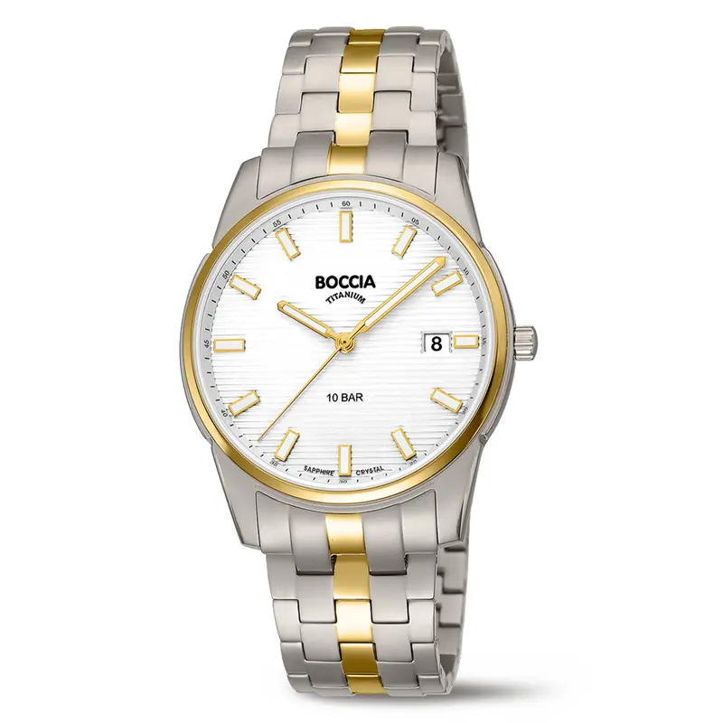 Boccia Titanium 3686-02 Heren Horloge 38mm