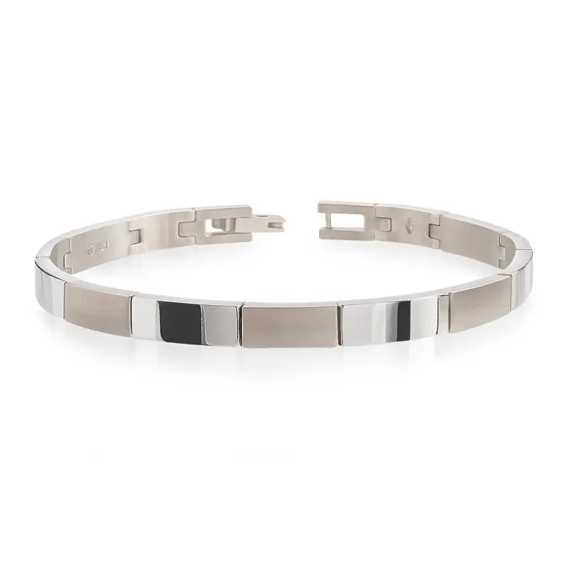Boccia Titanium Armband 03036-01 Zilverkleurig 200 mm