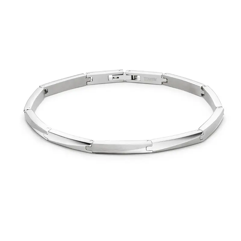 Boccia Titanium Armband 03059-01 Zilverkleurig 210 mm
