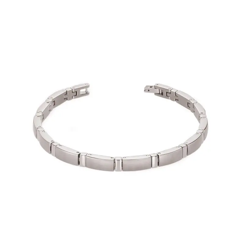 Boccia Titanium Armband 0371-01 Zilverkleurig 210 mm