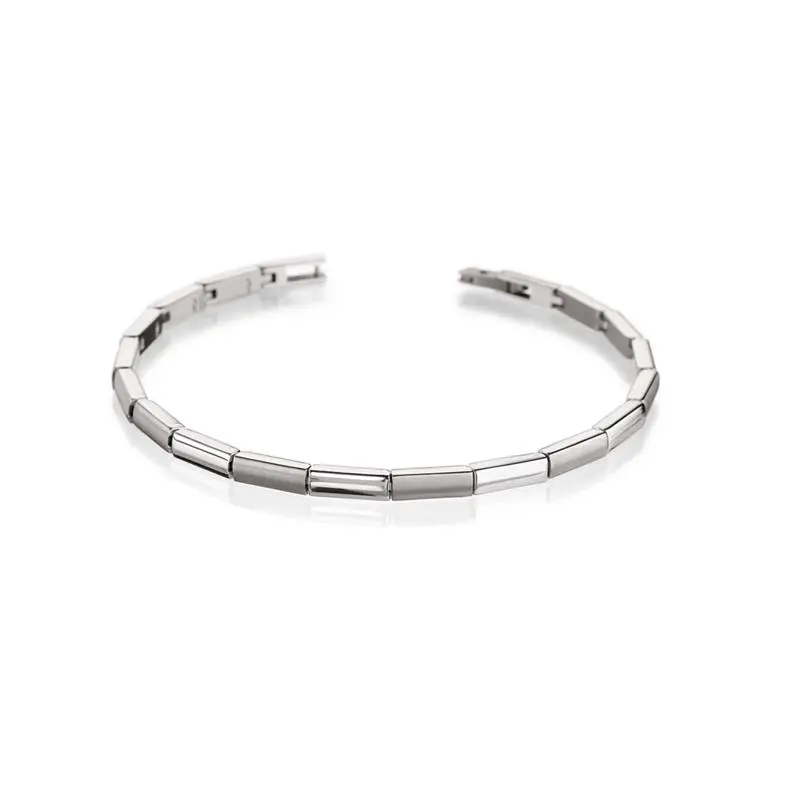 Boccia Titanium Armband 0387-01 Zilverkleurig 200 mm
