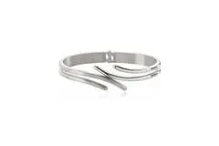 Boccia Titanium Armband 0396-01 Zilverkleurig 63 mm