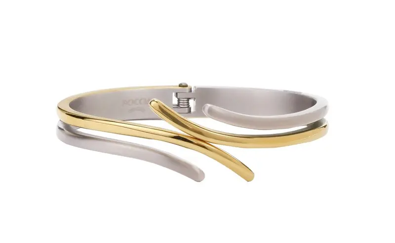 Boccia Titanium Armband 0396-03 Goudkleurig 63 mm