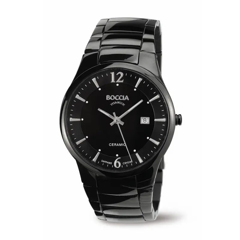 Boccia Titanium Herenhorloge 3572-02 Zwart