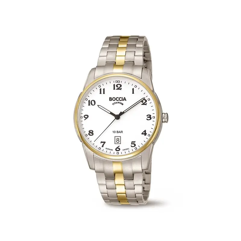 Boccia Titanium Herenhorloge 3632-03 Zilverkleurig