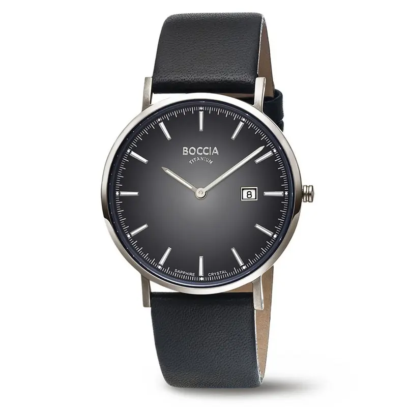 Boccia Titanium Herenhorloge 3648-04 Zilverkleurig